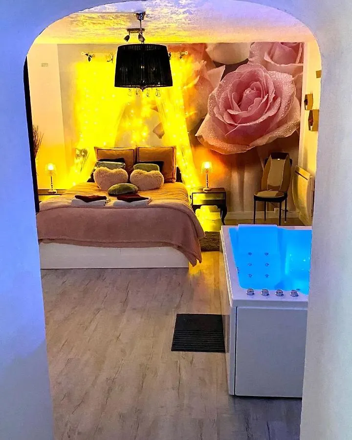 Love hotel Cosy & Spa Appartement Luxe Jacuzzi Sauna Suite Cristal Avignon